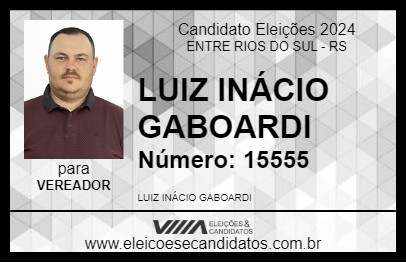 Candidato LUIZ GABOARDI 2024 - ENTRE RIOS DO SUL - Eleições