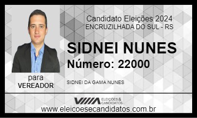 Candidato SIDNEI NUNES 2024 - ENCRUZILHADA DO SUL - Eleições