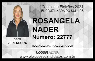 Candidato ROSANGELA NADER 2024 - ENCRUZILHADA DO SUL - Eleições