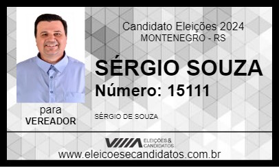 Candidato SÉRGIO SOUZA 2024 - MONTENEGRO - Eleições