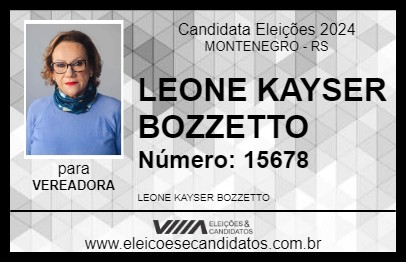 Candidato LEONE KAYSER BOZZETTO 2024 - MONTENEGRO - Eleições