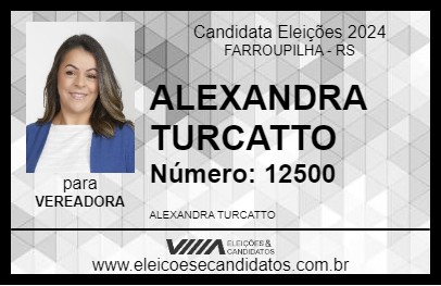 Candidato ALEXANDRA TURCATTO 2024 - FARROUPILHA - Eleições