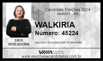 Candidato WALKIRIA 2024 - MARATÁ - Eleições