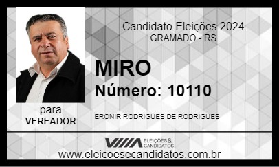 Candidato MIRO 2024 - GRAMADO - Eleições