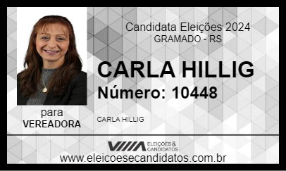 Candidato CARLA HILLIG 2024 - GRAMADO - Eleições