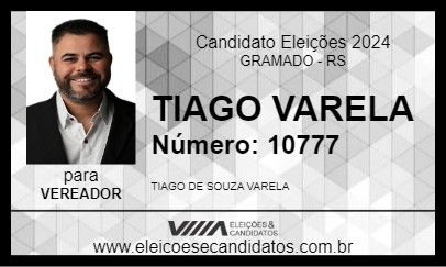 Candidato TIAGO VARELA 2024 - GRAMADO - Eleições