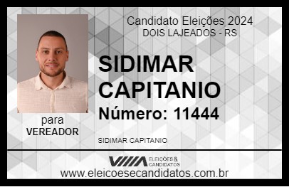 Candidato SIDIMAR CAPITANIO 2024 - DOIS LAJEADOS - Eleições