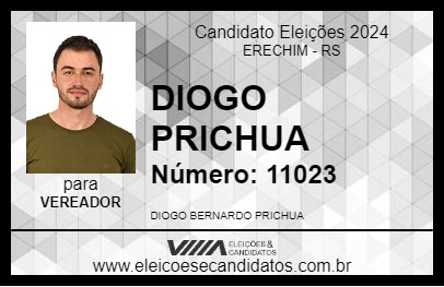 Candidato DIOGO PRICHUA 2024 - ERECHIM - Eleições