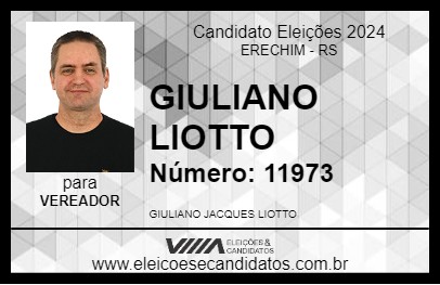 Candidato GIULIANO LIOTTO 2024 - ERECHIM - Eleições