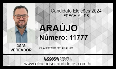 Candidato ARAÚJO 2024 - ERECHIM - Eleições