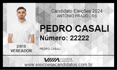 Candidato PEDRO CASALI 2024 - ANTÔNIO PRADO - Eleições