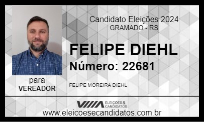 Candidato FELIPE DIEHL 2024 - GRAMADO - Eleições