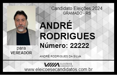 Candidato ANDRÉ RODRIGUES 2024 - GRAMADO - Eleições