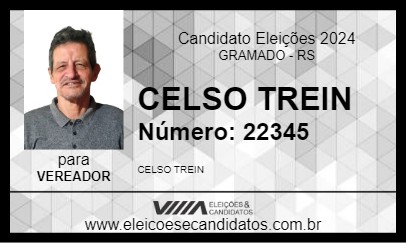 Candidato CELSO TREIN 2024 - GRAMADO - Eleições