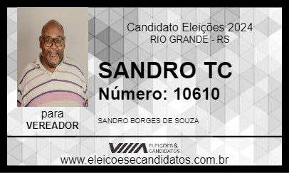 Candidato SANDRO TC 2024 - RIO GRANDE - Eleições