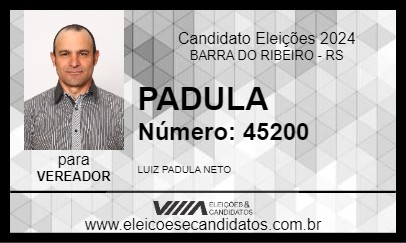 Candidato PADULA 2024 - BARRA DO RIBEIRO - Eleições