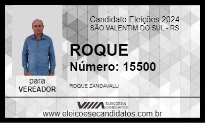 Candidato ROQUE 2024 - SÃO VALENTIM DO SUL - Eleições