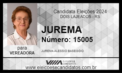 Candidato JUREMA 2024 - DOIS LAJEADOS - Eleições