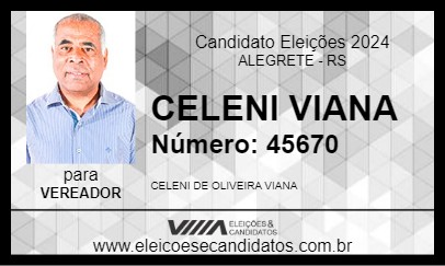 Candidato CELENI VIANA 2024 - ALEGRETE - Eleições