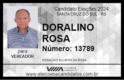 Candidato DORALINO ROSA 2024 - SANTA CRUZ DO SUL - Eleições