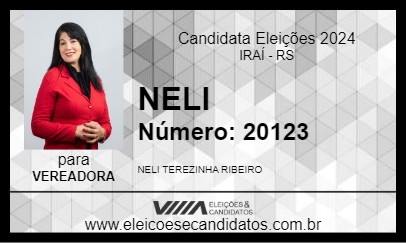 Candidato NELI 2024 - IRAÍ - Eleições