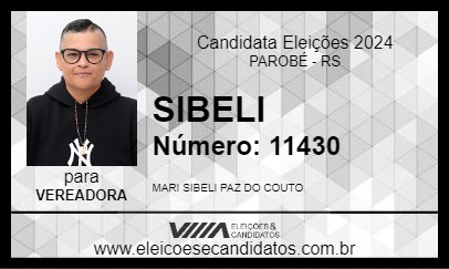 Candidato SIBELI 2024 - PAROBÉ - Eleições