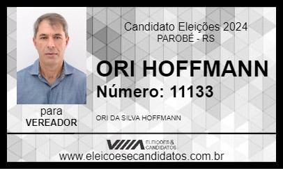 Candidato ORI HOFFMANN 2024 - PAROBÉ - Eleições