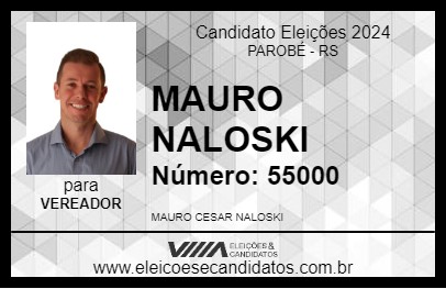 Candidato MAURO NALOSKI 2024 - PAROBÉ - Eleições