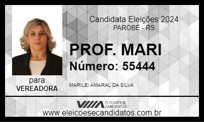 Candidato PROF. MARI 2024 - PAROBÉ - Eleições