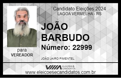 Candidato JOÃO BARBUDO 2024 - LAGOA VERMELHA - Eleições