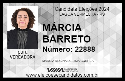 Candidato MÁRCIA BARRETO 2024 - LAGOA VERMELHA - Eleições