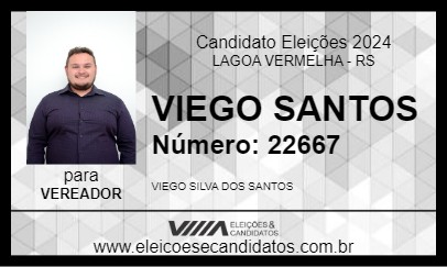 Candidato VIEGO SANTOS 2024 - LAGOA VERMELHA - Eleições