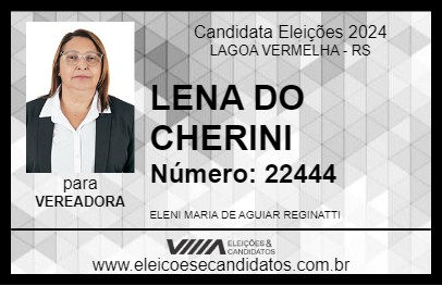 Candidato LENA DO CHERINI 2024 - LAGOA VERMELHA - Eleições