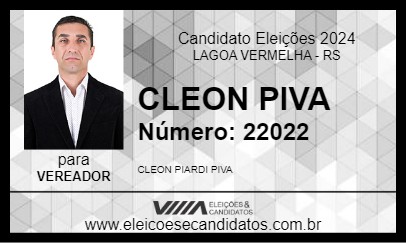 Candidato CLEON PIVA 2024 - LAGOA VERMELHA - Eleições