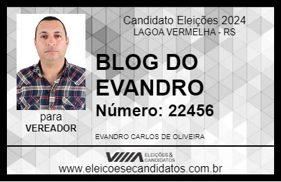 Candidato BLOG DO EVANDRO 2024 - LAGOA VERMELHA - Eleições