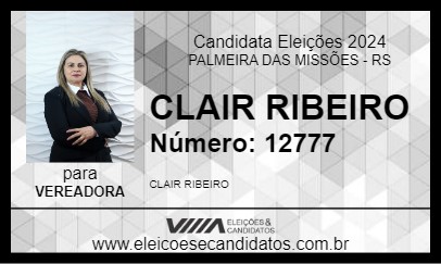 Candidato CLAIR PINHEIRO 2024 - PALMEIRA DAS MISSÕES - Eleições