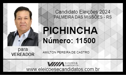 Candidato PICHINCHA 2024 - PALMEIRA DAS MISSÕES - Eleições