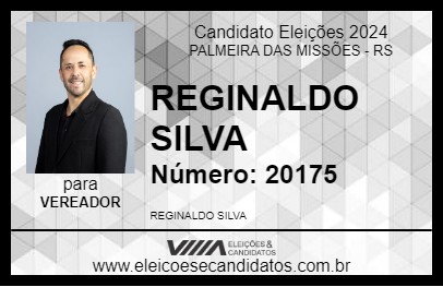 Candidato REGINALDO SILVA 2024 - PALMEIRA DAS MISSÕES - Eleições