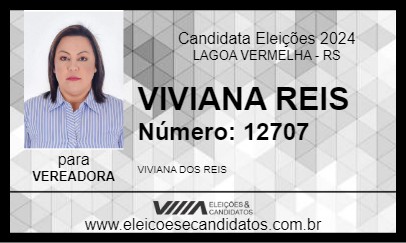 Candidato VIVIANA REIS 2024 - LAGOA VERMELHA - Eleições