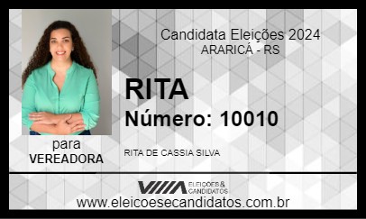 Candidato RITA MOTORISTA 2024 - ARARICÁ - Eleições