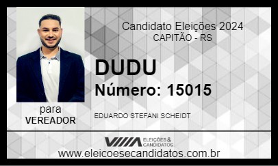 Candidato DUDU 2024 - CAPITÃO - Eleições