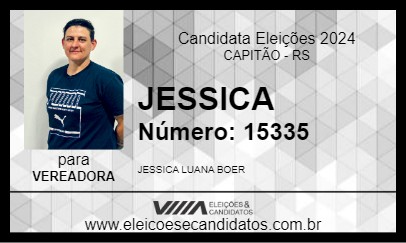 Candidato JESSICA 2024 - CAPITÃO - Eleições