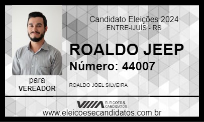 Candidato ROALDO JEEP 2024 - ENTRE-IJUÍS - Eleições