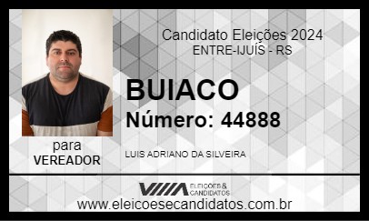 Candidato BUIACO 2024 - ENTRE-IJUÍS - Eleições