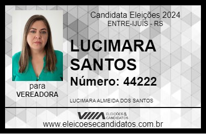 Candidato LUCIMARA SANTOS 2024 - ENTRE-IJUÍS - Eleições