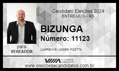 Candidato BIZUNGA 2024 - ENTRE-IJUÍS - Eleições