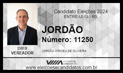 Candidato JORDÃO 2024 - ENTRE-IJUÍS - Eleições