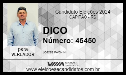 Candidato DICO 2024 - CAPITÃO - Eleições