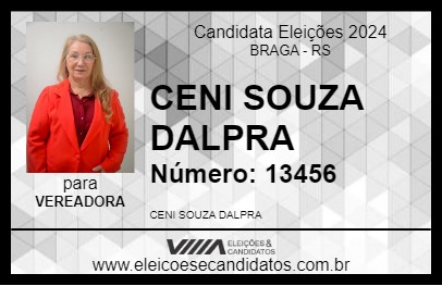 Candidato CENI SOUZA DALPRA 2024 - BRAGA - Eleições