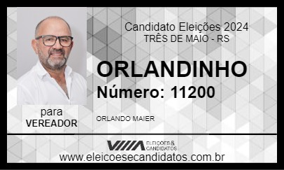 Candidato ORLANDINHO 2024 - TRÊS DE MAIO - Eleições